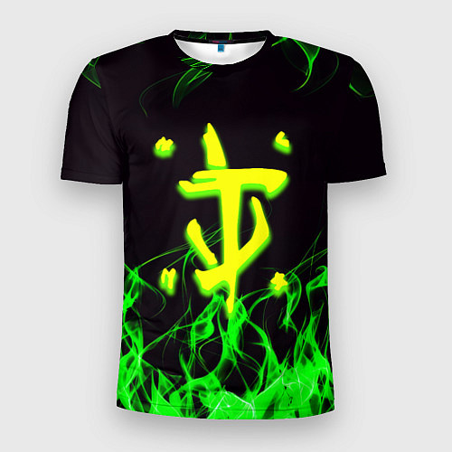 Мужская спорт-футболка Doom кислотное лого / 3D-принт – фото 1