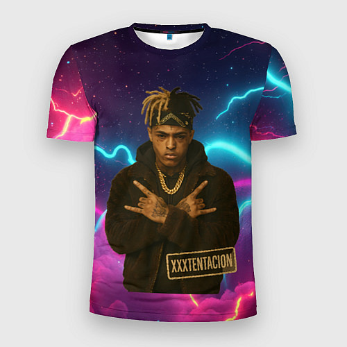 Мужская спорт-футболка XXXTentacion с цепью / 3D-принт – фото 1