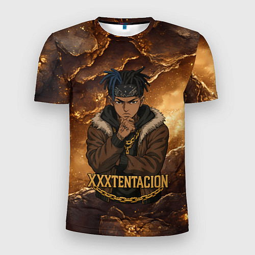 Мужская спорт-футболка XXXTentacion anime style / 3D-принт – фото 1