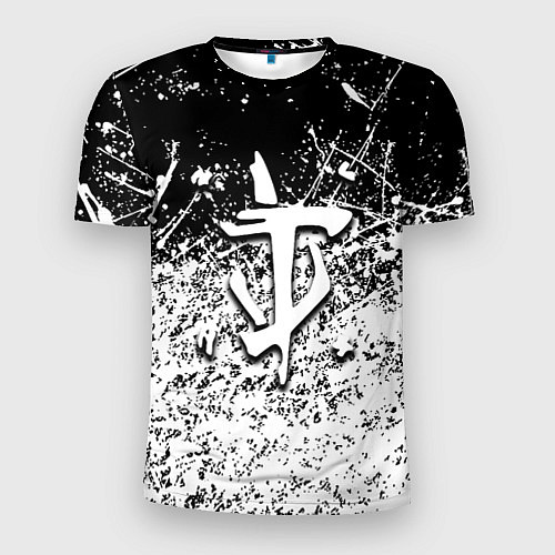 Мужская спорт-футболка Doom краски всплеск кисти / 3D-принт – фото 1