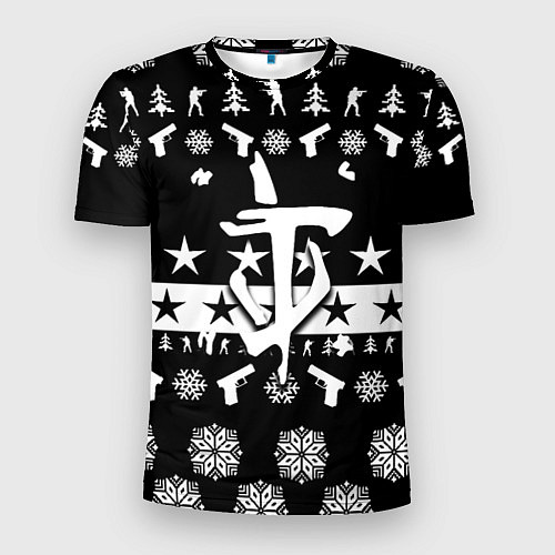 Мужская спорт-футболка Doom x csgo winter / 3D-принт – фото 1