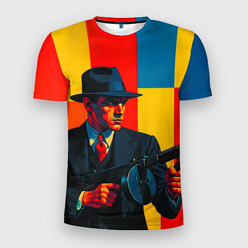 Мужская спорт-футболка Гангстер поп-арт / 3D-принт – фото 1
