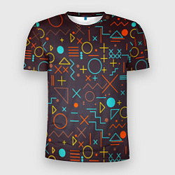 Футболка спортивная мужская Different shapes of geometry, цвет: 3D-принт