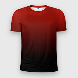 Футболка спортивная мужская Red gradient, цвет: 3D-принт