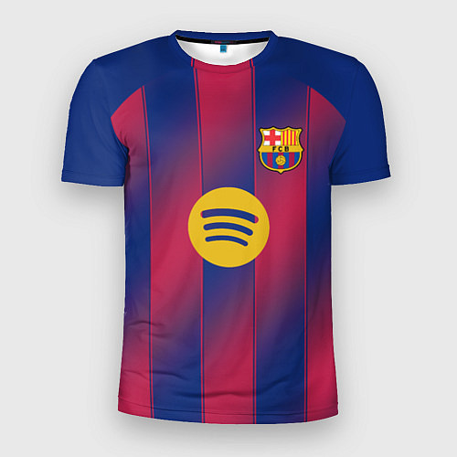 Мужская спорт-футболка Барселона домашняя форма 2025 2026 / 3D-принт – фото 1