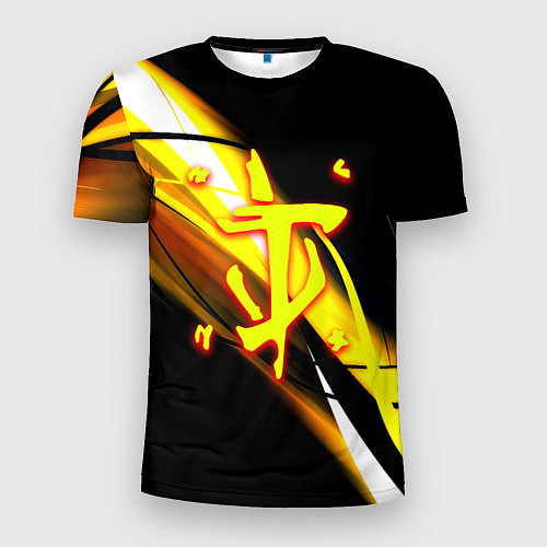 Мужская спорт-футболка Doom геометрия из полос / 3D-принт – фото 1