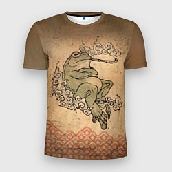 Футболка спортивная мужская Лягушка с трубкой, цвет: 3D-принт