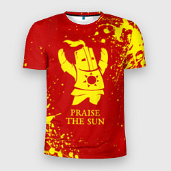 Футболка спортивная мужская Praise the sun - dark souls, цвет: 3D-принт
