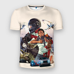 Футболка спортивная мужская GTA Online, цвет: 3D-принт