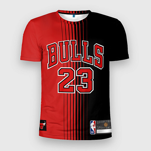 Мужская спорт-футболка NBA Bulls 23 Jordan / 3D-принт – фото 1