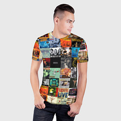 Футболка спортивная мужская Nirvana - обложки альбомов и песен, цвет: 3D-принт — фото 2