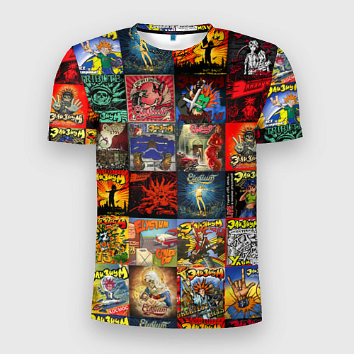 Мужская спорт-футболка Элизиум - обложки альбомов и песен / 3D-принт – фото 1