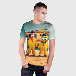 Футболка спортивная мужская Spomge Bob and Patrick Star - Breaking bad, цвет: 3D-принт — фото 2