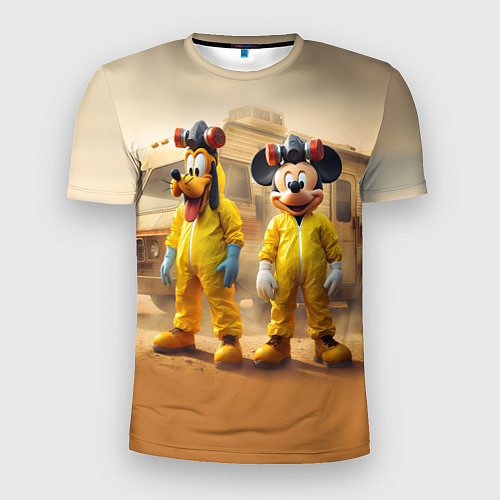 Мужская спорт-футболка Mickey and Pluto - Breaking bad soap opera / 3D-принт – фото 1