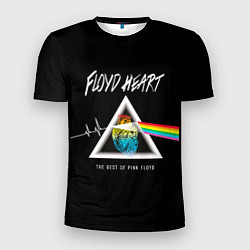 Мужская спорт-футболка Pink Floyd сердце