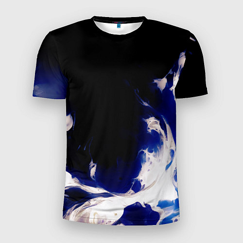 Мужская спорт-футболка Синее пламя / 3D-принт – фото 1