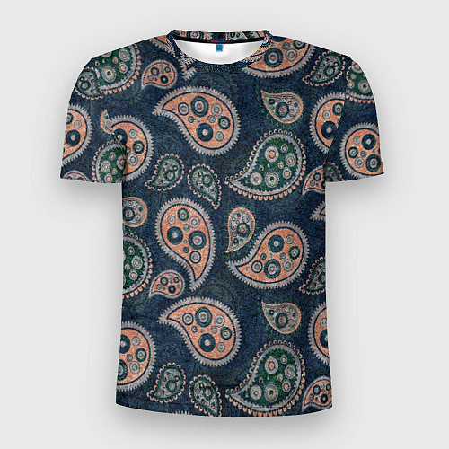 Мужская спорт-футболка Индийский деним / 3D-принт – фото 1