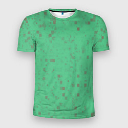 Мужская спорт-футболка Color green brown