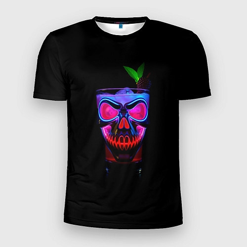 Мужская спорт-футболка Коктейль / 3D-принт – фото 1