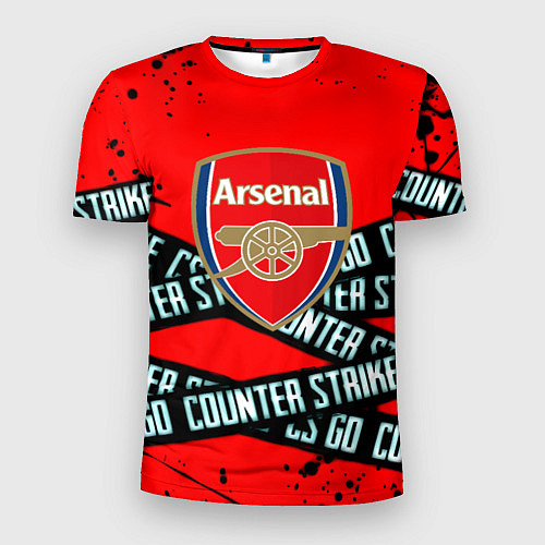 Мужская спорт-футболка Arsenal x counter strike game / 3D-принт – фото 1