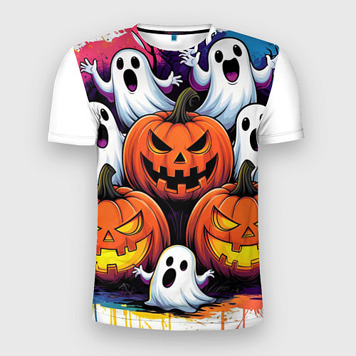 Мужская спорт-футболка Happy Halloween 25 / 3D-принт – фото 1
