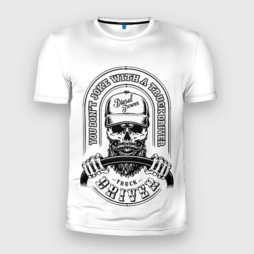 Мужская спорт-футболка Водитель грузовика / 3D-принт – фото 1