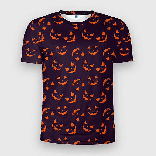 Мужская спорт-футболка Страшно веселый Halloween - паттерн / 3D-принт – фото 1