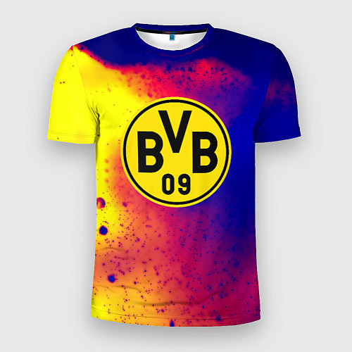Мужская спорт-футболка Borussia космические краски / 3D-принт – фото 1