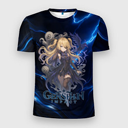 Футболка спортивная мужская Genshin Impact Фишль, цвет: 3D-принт