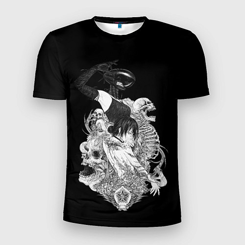 Мужская спорт-футболка Резе демон бомба Человек бензопила / 3D-принт – фото 1