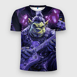 Футболка спортивная мужская Гитарист Шрек, цвет: 3D-принт