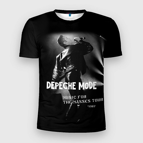 Мужская спорт-футболка Depeche Mode - Music for the Masses tour / 3D-принт – фото 1