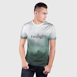 Футболка спортивная мужская Twilight forest, цвет: 3D-принт — фото 2