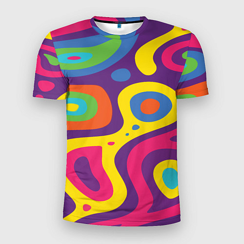 Мужская спорт-футболка Abstract tac / 3D-принт – фото 1