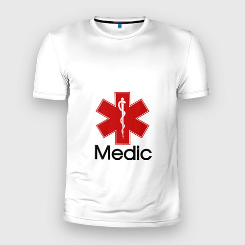 Мужская спорт-футболка Медик / 3D-принт – фото 1