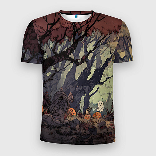 Мужская спорт-футболка Призрачный лес / 3D-принт – фото 1