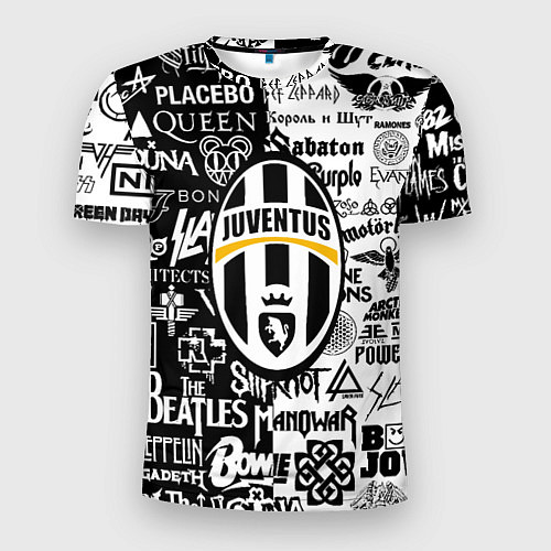 Мужская спорт-футболка Juventus рок музыка / 3D-принт – фото 1