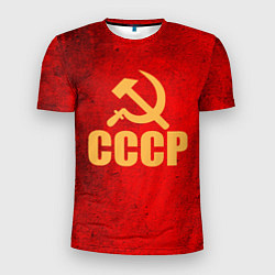 Мужская спорт-футболка СССР - символика