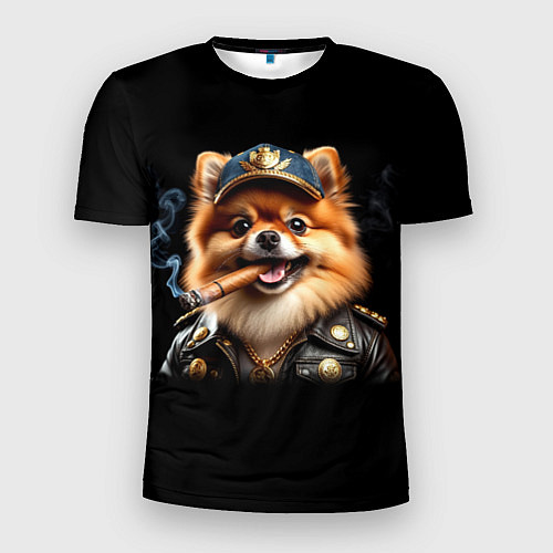Мужская спорт-футболка Гламурный чау-чау / 3D-принт – фото 1