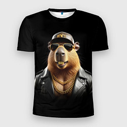 Футболка спортивная мужская Гламурная капибара, цвет: 3D-принт