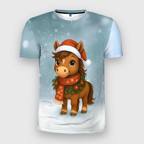 Мужская спорт-футболка Милый конек / 3D-принт – фото 1