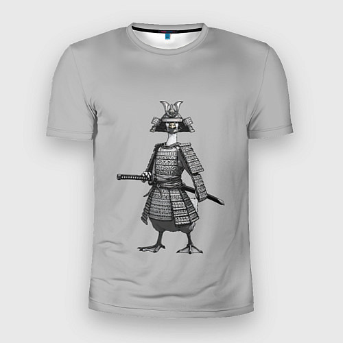 Мужская спорт-футболка Гусь-самурай с катаной / 3D-принт – фото 1