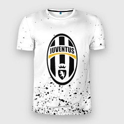 Футболка спортивная мужская Juventus краски текстура всплеск, цвет: 3D-принт