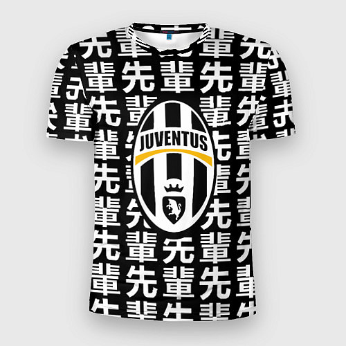 Мужская спорт-футболка Ювентус япония символы / 3D-принт – фото 1