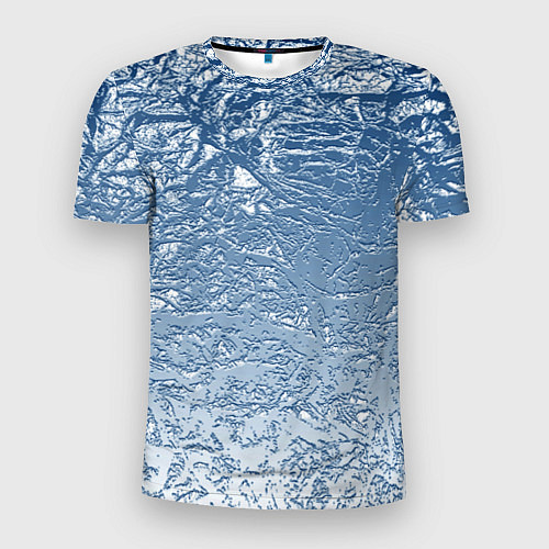Мужская спорт-футболка Налипший снег / 3D-принт – фото 1