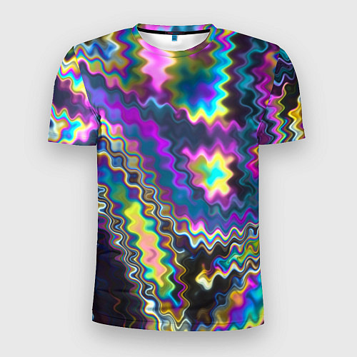 Мужская спорт-футболка Абстракция переливы / 3D-принт – фото 1