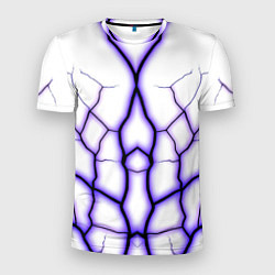 Футболка спортивная мужская Color white purple, цвет: 3D-принт