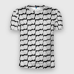 Футболка спортивная мужская Символы валькнут как защитная кольчуга, цвет: 3D-принт