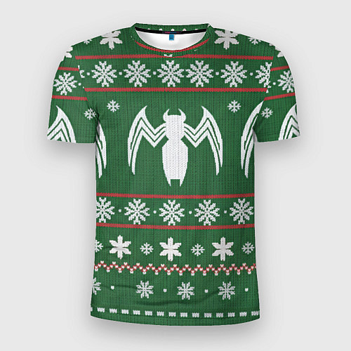 Мужская спорт-футболка Рождественский свитер Венома / 3D-принт – фото 1