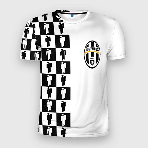 Мужская спорт-футболка Ювентус паттерн люди / 3D-принт – фото 1